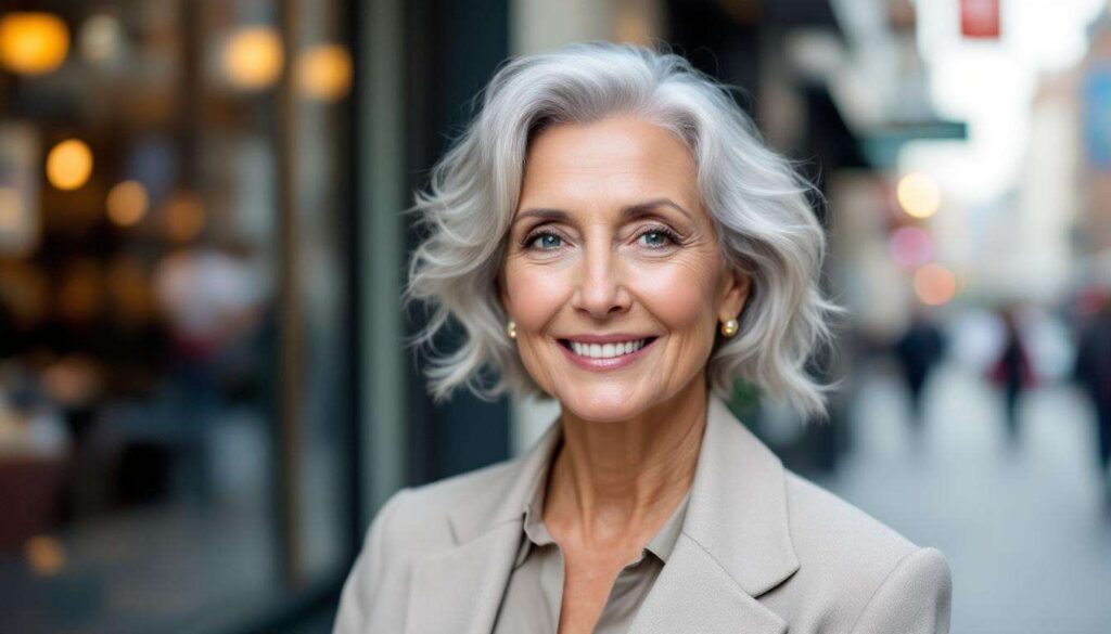 Non dovete più nascondere i capelli grigi : così li integrate con stile nel vostro colore di capelli