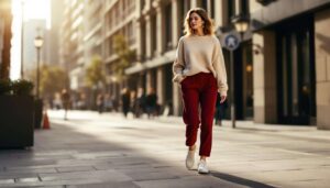 Tendenza pantaloni bordeaux: 5 abbinamenti a tutto stile da copiare nel 2026