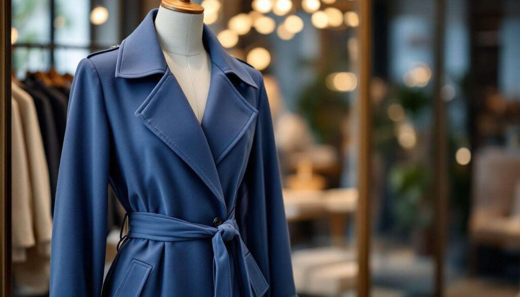 Il trench della primavera 2026? È blu ed elegantissimo