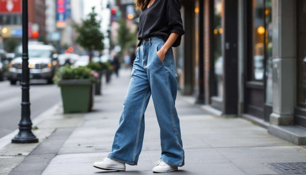 Questa stagione è tutta per i baggy jeans: 5 look streetstyle da copiare e acquistare subito
