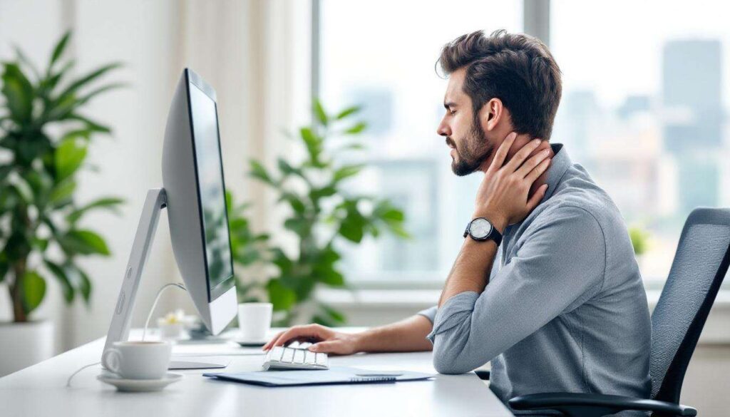 Cervicalgia da ufficio: 3 esercizi in 60 secondi che i fisioterapisti consigliano ogni ora