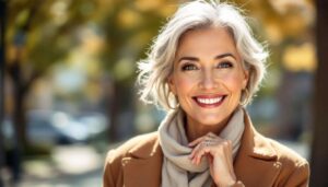 Come rendere i capelli grigi eleganti senza trattamenti chimici