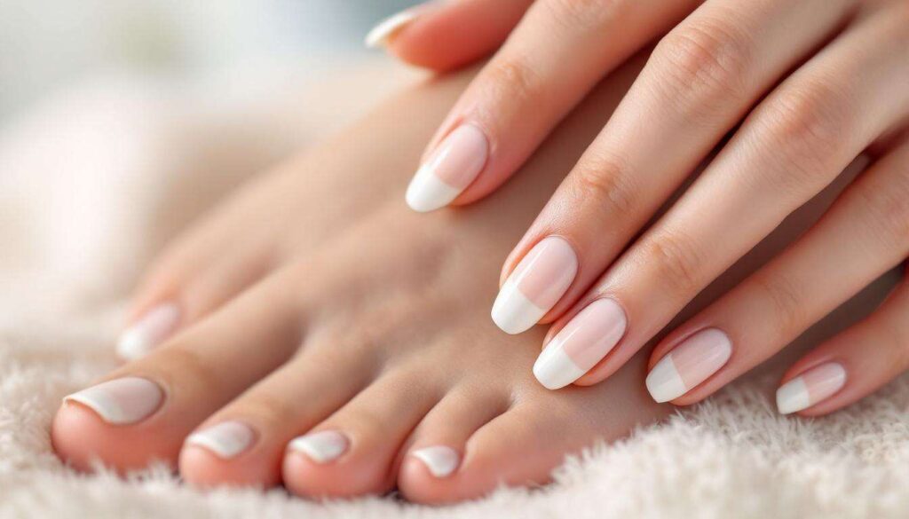 Né french né classica, questa tecnica sfumata rende unghie mani e piedi perfette